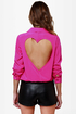 Listen to Your Heart Fuchsia Button-Up Top