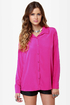 Listen to Your Heart Fuchsia Button-Up Top