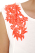 Noble Intentions Neon Orange and Ivory Dress