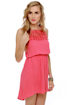 Away We Go Coral Lace Dress