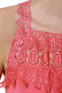 Away We Go Coral Lace Dress