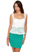 Holly Go-Lacey Ivory and Teal Dress