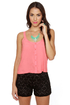 Pantaloon-ey Tunes Black Lace Shorts