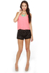 Pantaloon-ey Tunes Black Lace Shorts