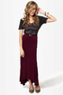 In the Near Flute-ure Burgundy Maxi Skirt