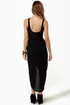 Tulip Season High-Low Black Skirt