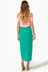 Tulip Season High-Low Teal Skirt