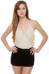 Aphrodite Sheer Gold and Ivory Bodysuit