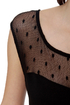 Flirt and Flutter Mesh Black Dress