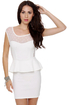 Flirt and Flutter Mesh Ivory Dress