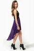 For Keeps Black and Purple Dress