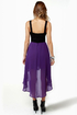 For Keeps Black and Purple Dress