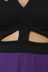 For Keeps Black and Purple Dress