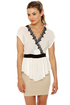 Belgian Espalier Beige and Ivory Dress