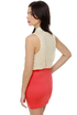 Shine For Me Ivory and Coral Dress
