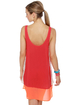 Tropicaliente Red Color Block Shift Dress