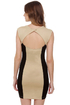 Friday Funday Black and Beige Dress