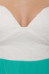 Ta-ra-ra Bustier! White and Turquoise Dress