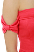 Valley Girl Off-the-Shoulder Coral Red Dress