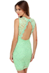 Cabaret Mint Green Lace Dress