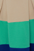 Color Bar Quartet Taupe and Teal Color Block Dress