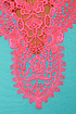 On the Down Low Neon Pink and Blue Dress