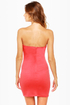 Sweet on Repeat Strapless Coral Dress
