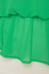 Time Flies Strapless White and Green Dress