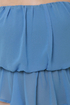Time Flies Strapless Taupe and Blue Dress
