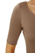 Plunges Past Brown Dress