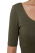 Plunges Past Olive Green Dress