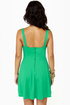 Flare de Lis Sea Green Dress
