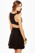 Stuck on You Cutout Black Dress