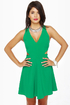 Stuck on You Cutout Green Dress