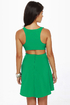 Stuck on You Cutout Green Dress