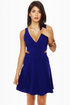 Stuck on You Cutout Royal Blue Dress