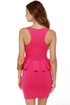 Savoy Ruffle Fuchsia Pink Dress