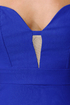Get Low Strapless Cobalt Blue Dress
