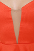 Charming Hostess Strapless Orange Dress