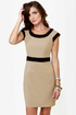 Double Exposure Taupe Dress
