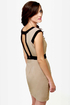 Double Exposure Taupe Dress