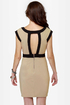 Double Exposure Taupe Dress