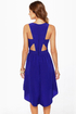 Catch the Wind Blue Cutout Dress