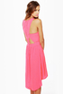 Catch the Wind Neon Pink Cutout Dress