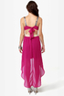 High Sequin-cy Magenta High-Low Sequin Dress