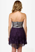 The Works Purple and Silver Sequin Lace Dress