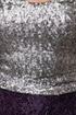 The Works Purple and Silver Sequin Lace Dress