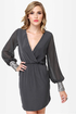 Cuff'n Up Grey Sequin Dress