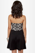 Dot to Have It Strapless Black Dress