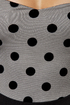 Dot to Have It Strapless Black Dress